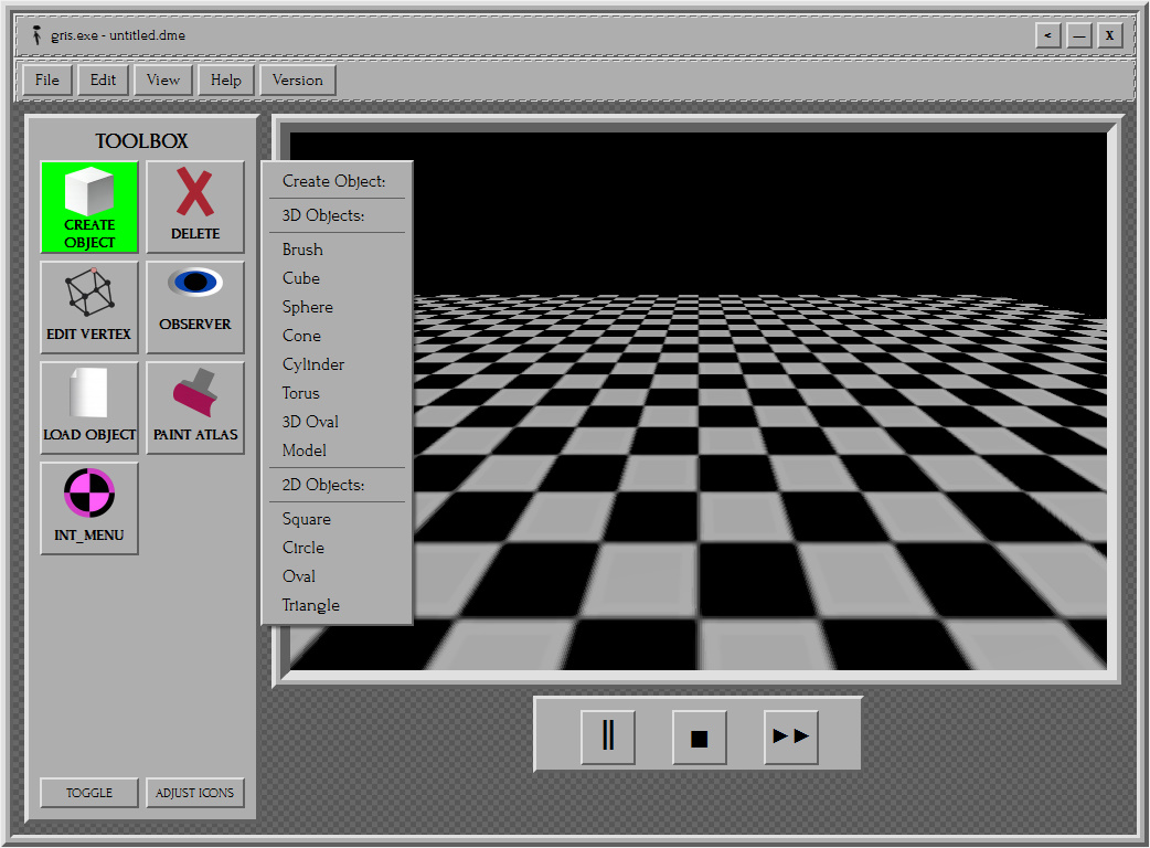 Creation Menu